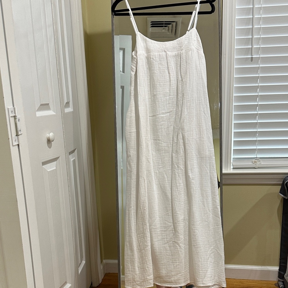 Elegant White Show Me Your Mumu Oasis Midi Dress